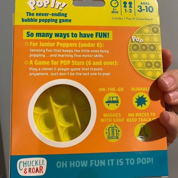 Lot of 10 Chuckle & Roar Pop It Fidget Games. Bubble Popper Stocking stuffers - Picture 2 of 4